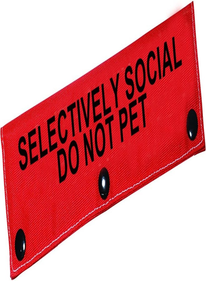 BLUPARK Funny Dog Leash Sleeve Selectively Social Do Not Pet Dog Leash Wrap Sleeve Pet Birthday Gift (Selectively Social-Sleeve) - Image 1